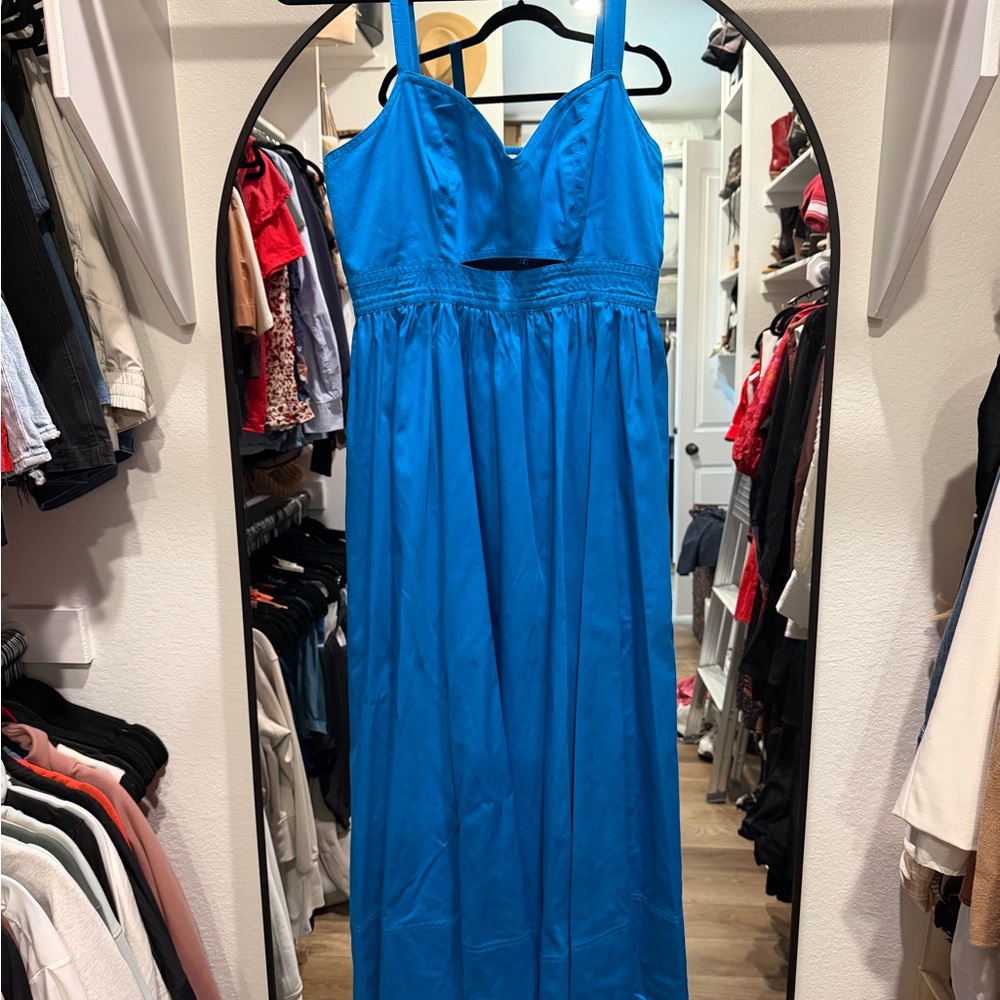 Karina Grimaldi Vibrant Blue Maxi Dress